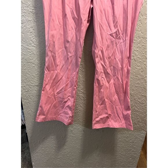 Nu Dimension Stretch Pink Scrub Pants Woman’s Size Large FLAWED-MARKS-STAINS - Picture 2 of 15